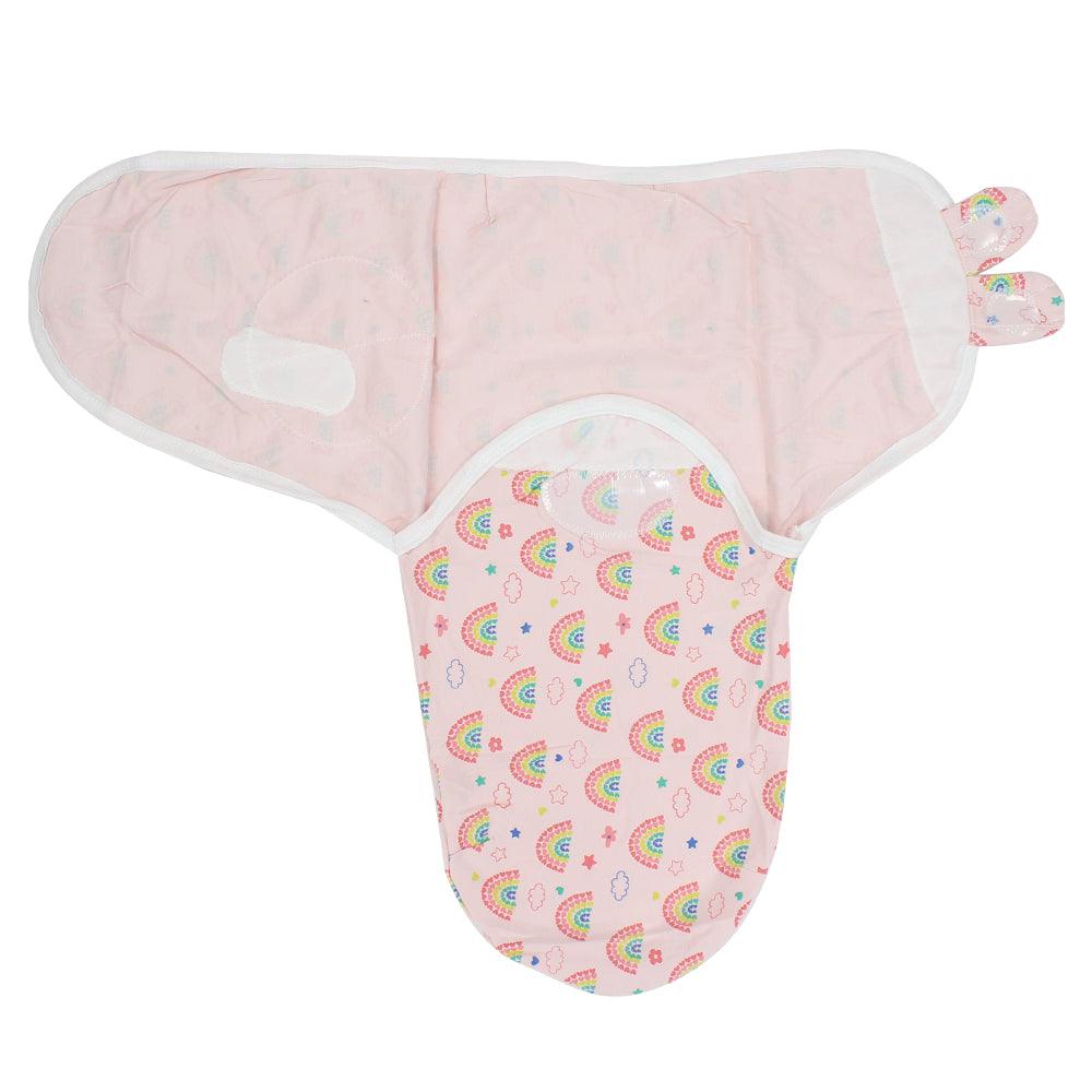 Baby Swaddle (Pink With Rainbows) - Ourkids - Bella Bambino