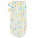 Baby Swaddle (White With Alphabet) - Ourkids - Bella Bambino