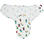 Baby Swaddle (White With Cars) - Ourkids - Bella Bambino