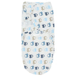 Baby Swaddle (White With Cars) - Ourkids - Bella Bambino