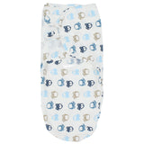 Baby Swaddle (White With Cars) - Ourkids - Bella Bambino