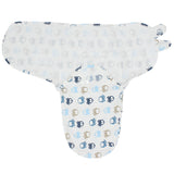 Baby Swaddle (White With Cars) - Ourkids - Bella Bambino