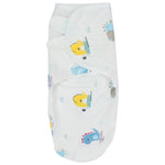 Baby Swaddle (White With Dinosaurs) - Ourkids - Bella Bambino