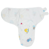 Baby Swaddle (White With Dinosaurs) - Ourkids - Bella Bambino