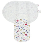 Baby Swaddle (White With Dogs) - Ourkids - Bella Bambino