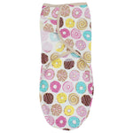 Baby Swaddle (White With Doughnuts) - Ourkids - Bella Bambino