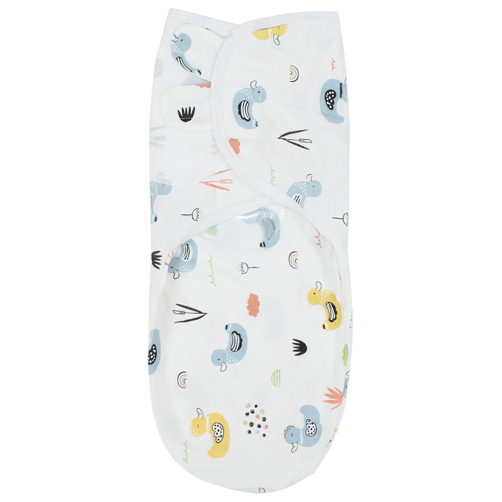 Baby Swaddle (White With Ducks) - Ourkids - Bella Bambino