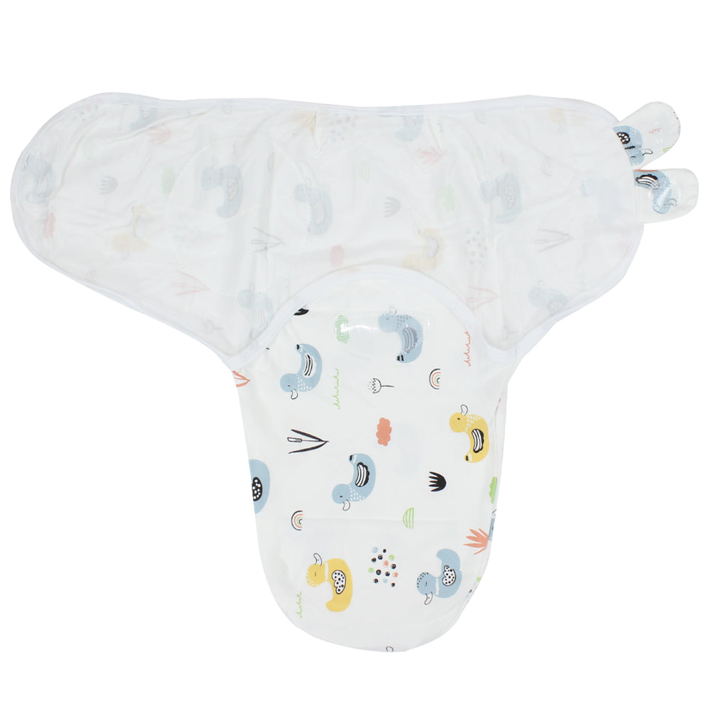 Baby Swaddle (White With Ducks) - Ourkids - Bella Bambino