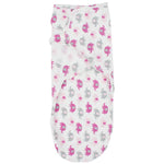 Baby Swaddle (White With Elephants) - Ourkids - Bella Bambino