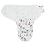 Baby Swaddle (White With Faces) - Ourkids - Bella Bambino