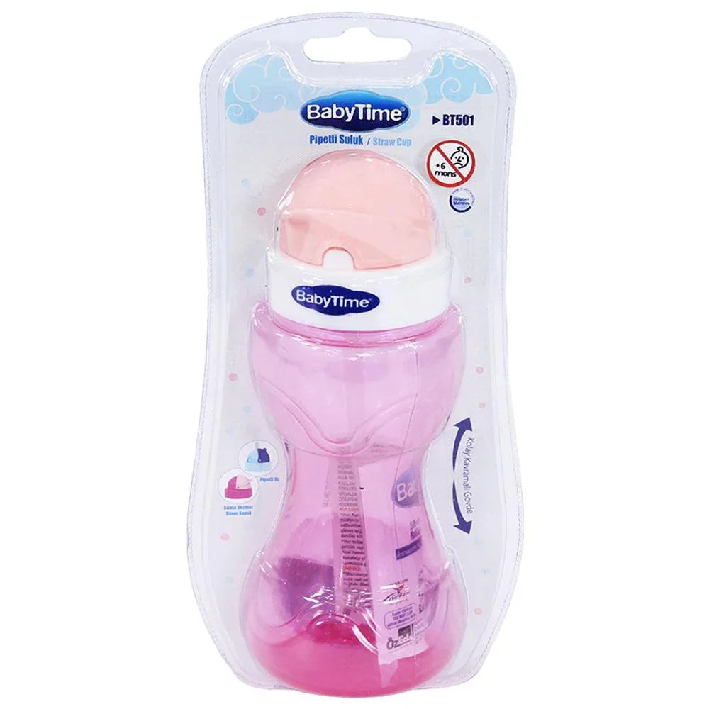 Baby Time Baby Colorful Straw Cup 250ml - Ourkids - Baby Time