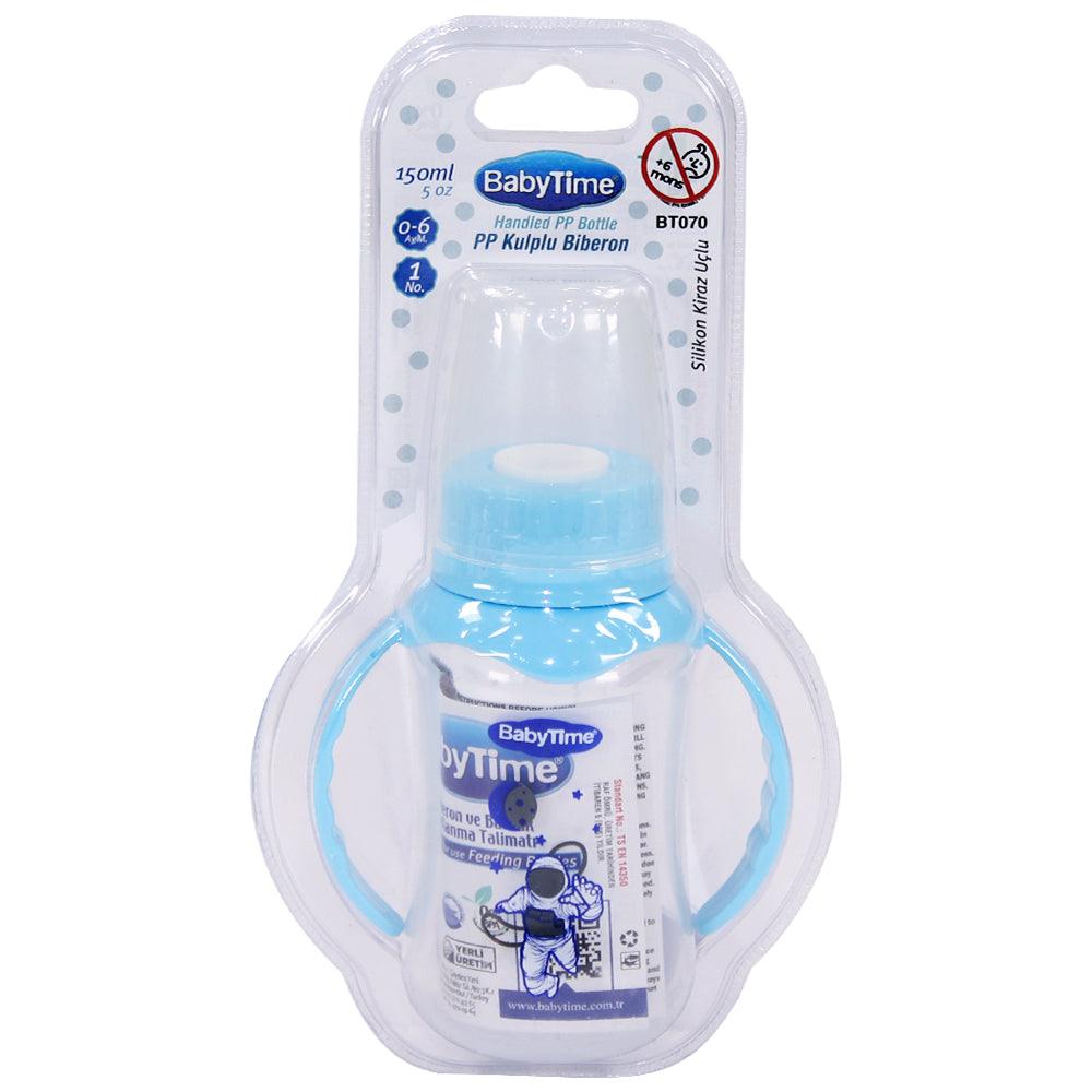 Baby Time Baby Feeding Bottle With Handle 150ml - Ourkids - Baby Time