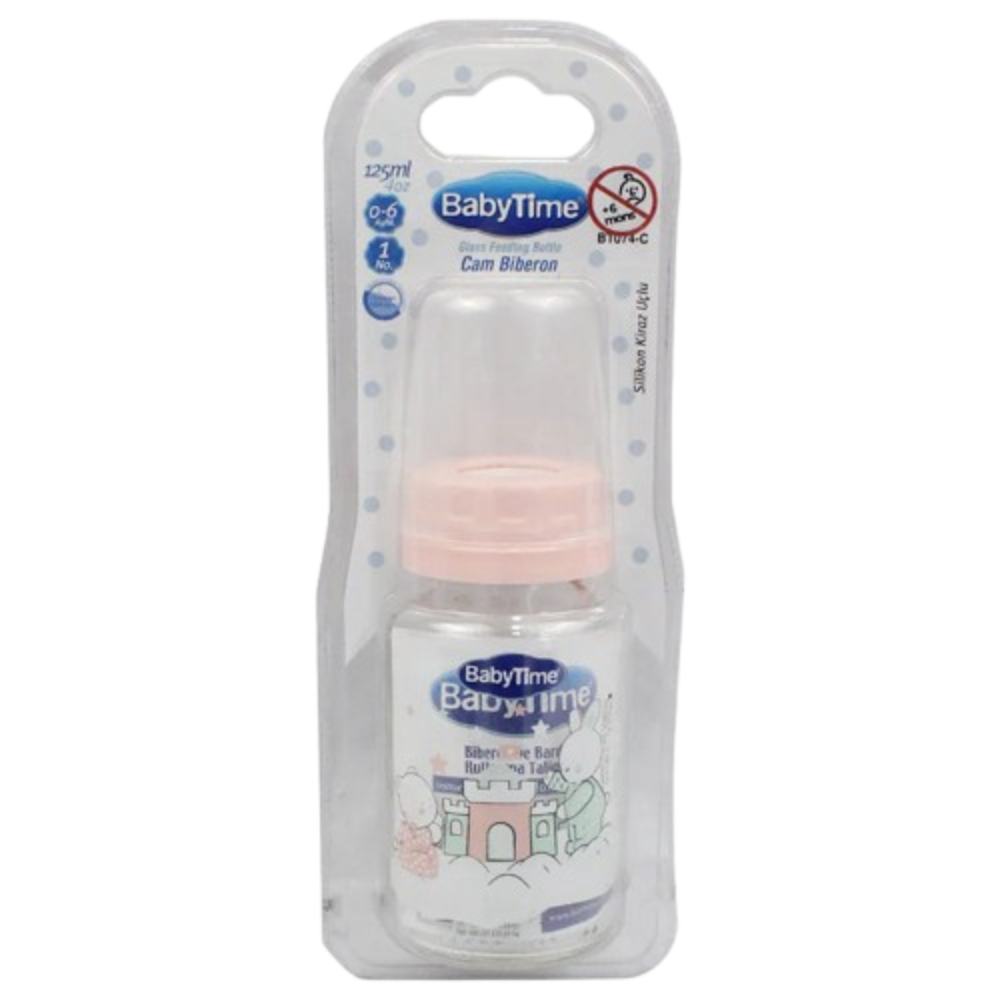 Baby Time Baby Classic Feeding Bottle 250ml - Pink