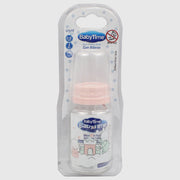 Baby Time Glass Feeding Bottle 250ml – Pink