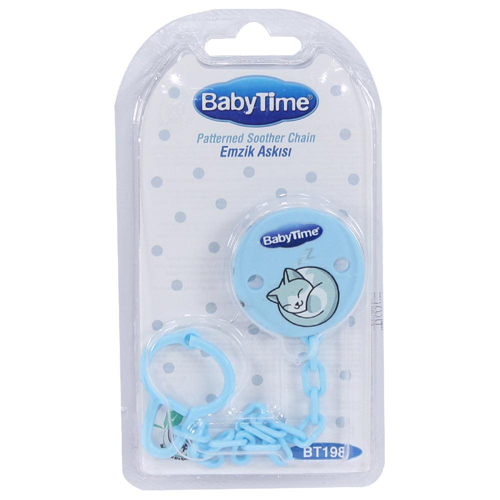 Baby Time Baby Patterned Soother Clips - Ourkids - Baby Time