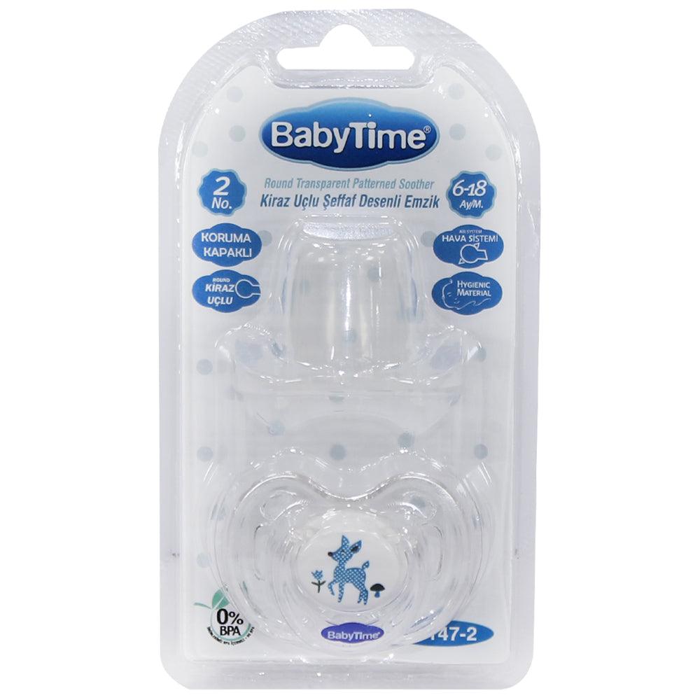 Baby Time Baby Silicone Round Soother Candy With Cap No:2 - Ourkids - Baby Time