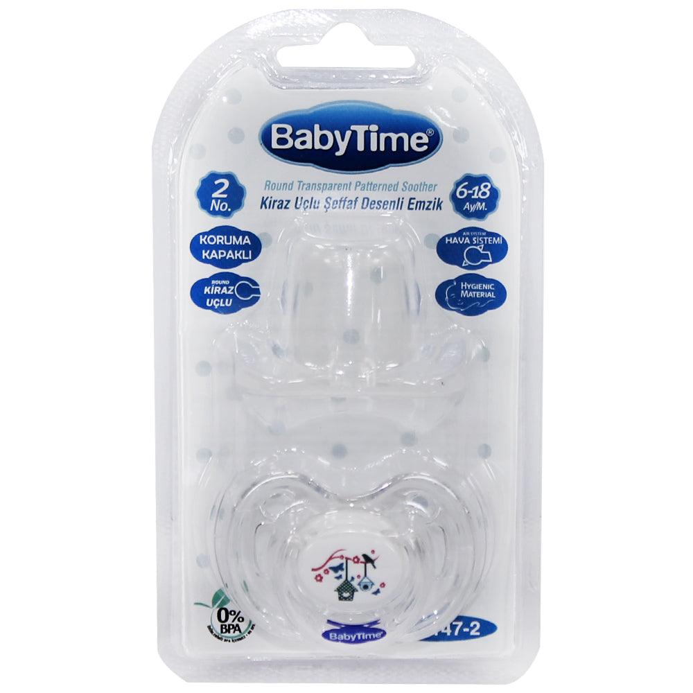 Baby Time Baby Silicone Round Soother Candy With Cap No:2 - Ourkids - Baby Time
