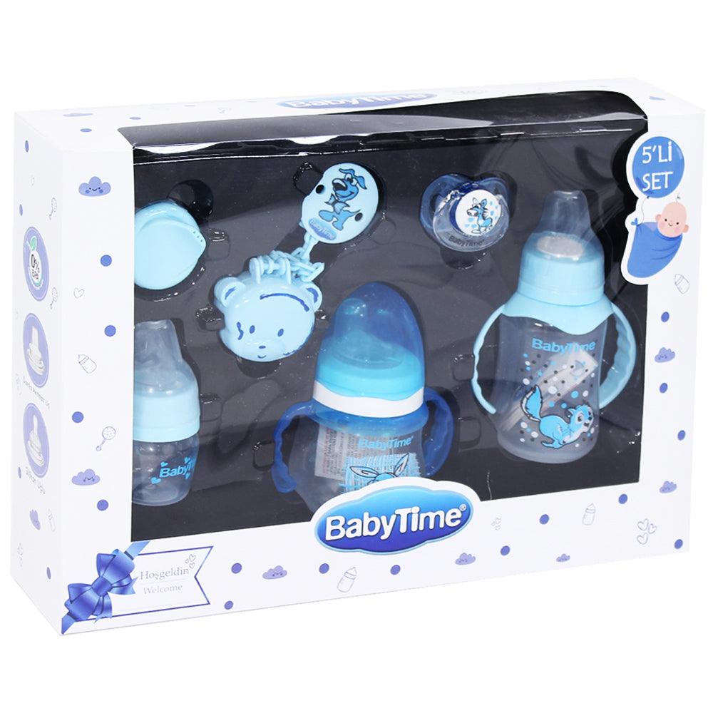 Baby Time Baby Welcome Set Baby Bottles & Pacifier Set of 5 - Ourkids - Baby Time