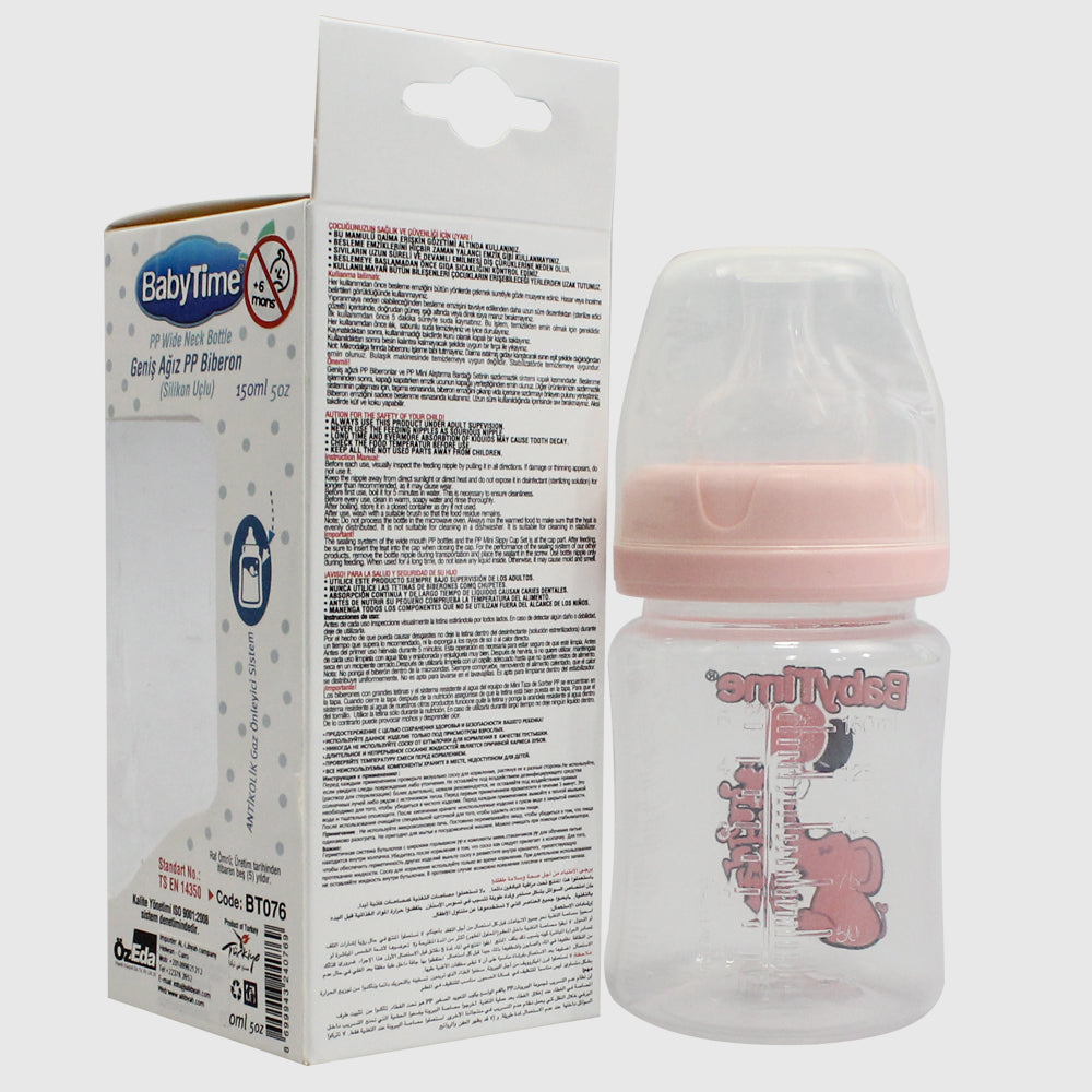 Baby Time Baby Wide Neck Bottle 150ml - Ourkids - Baby Time