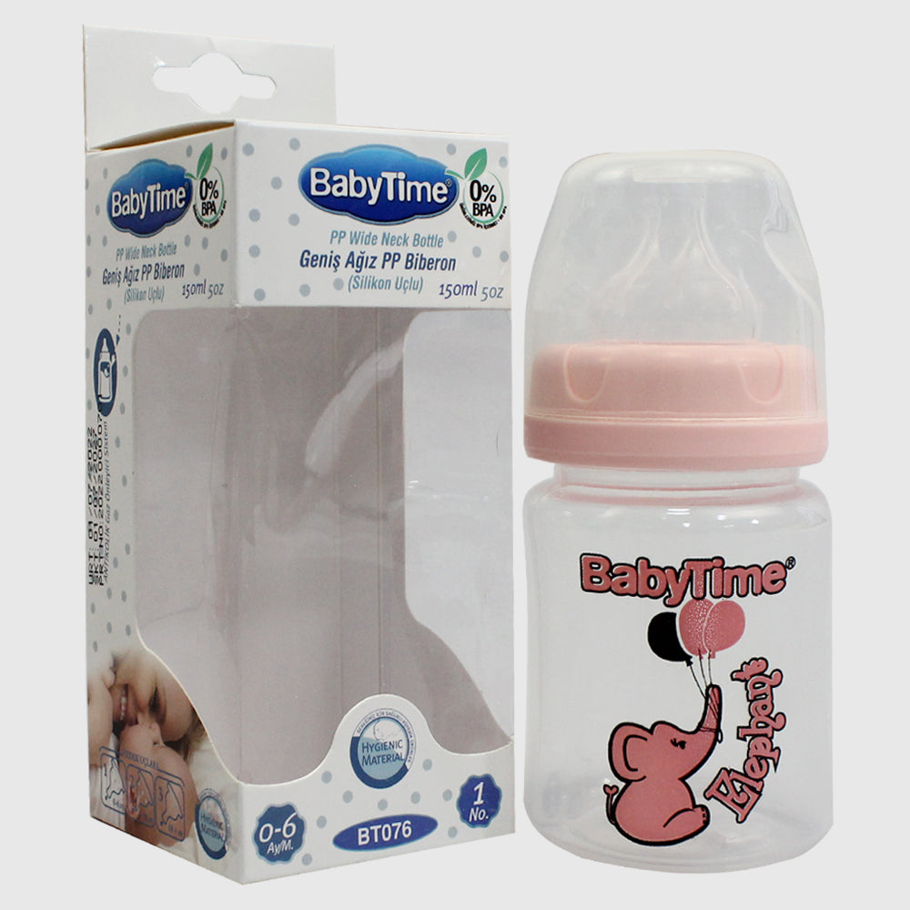 Baby Time Baby Wide Neck Bottle 150ml - Ourkids - Baby Time