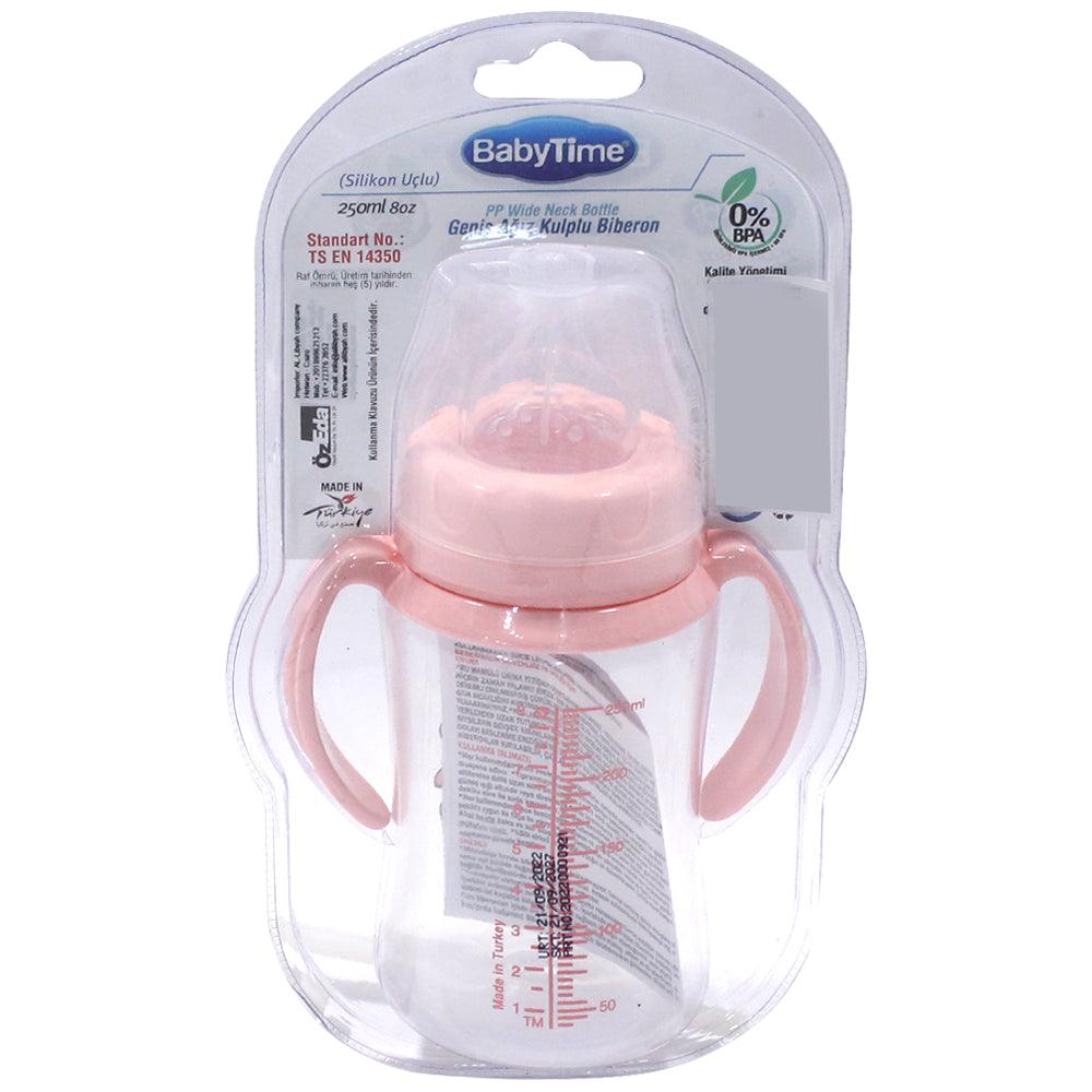 Baby Time Baby Wide Neck Bottle With Handles 250ml - Ourkids - Baby Time
