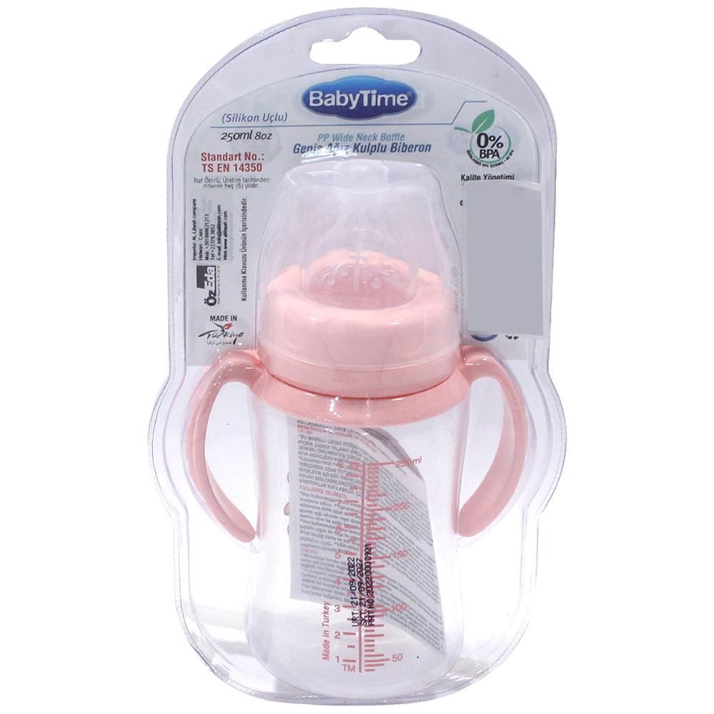 Baby Time Baby Wide Neck Bottle 250mll – Pink