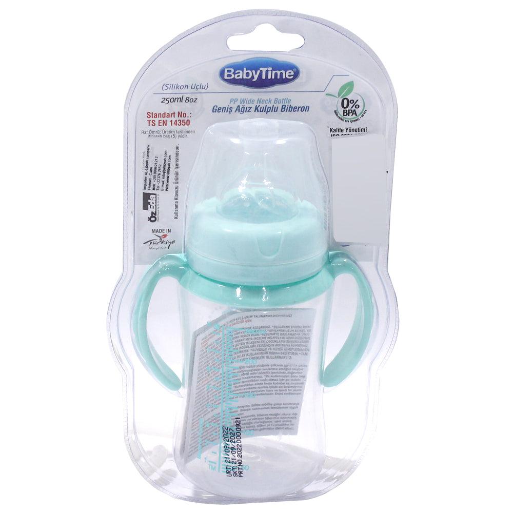 Baby Time Baby Wide Neck Bottle With Handles 250ml - Ourkids - Baby Time