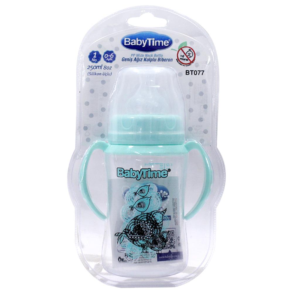 Baby Time Baby Wide Neck Bottle With Handles 250ml - Ourkids - Baby Time