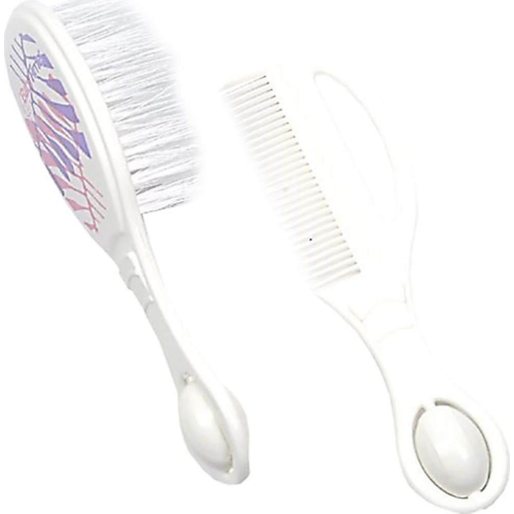 Baby Time Brush and Comb Set – White