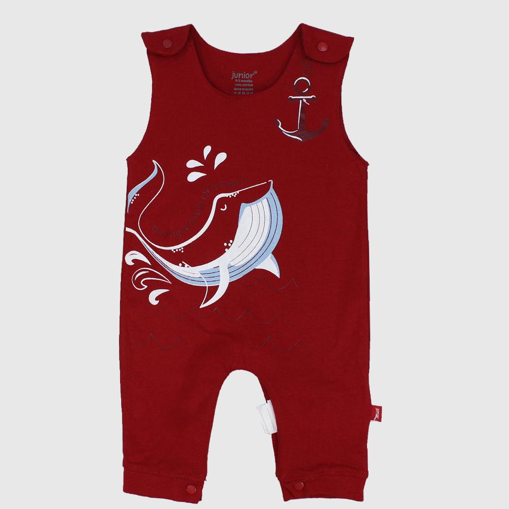 Baby Whale Sleeveless Footless Onesie - Ourkids - Junior