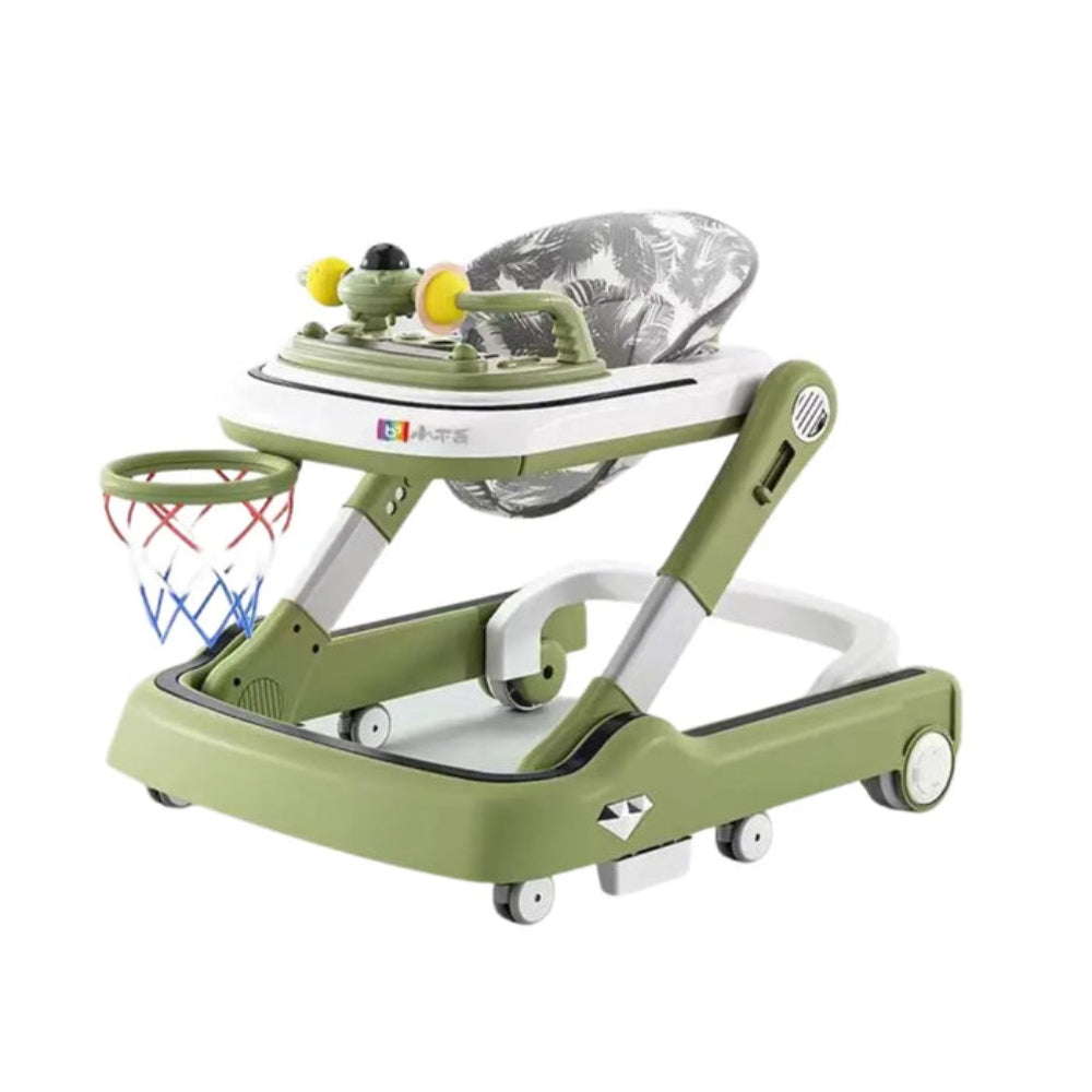First Step Baby Walker with Basketball Hoop - Mint - Baby Essentials - OKO