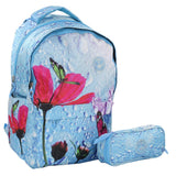 Backpack 18-Inch + Pencil Pouch (Butterfly) - Ourkids - Golden Bag