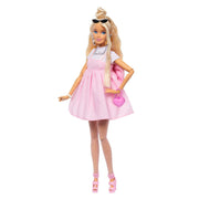 Barbie Deluxe Style Doll #3 in Pastel Pink Barbiecore Dress With Oversized Bow and Blonde Hair