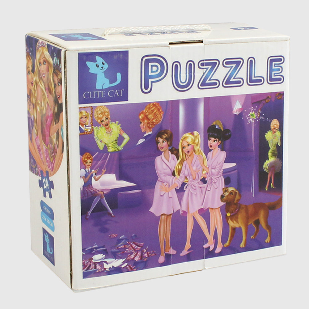 Barbie Puzzle - 2 in 1 (20 & 24 Pieces) - Ourkids - Cute Cat