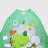 Baseball Playing Dino Long-Sleeved Bib - Ourkids - Bella Bambino