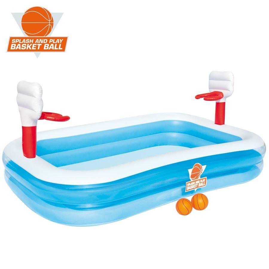 Basketball Inflatable Play Pool 9 x 6feet - Ourkids - Bestway