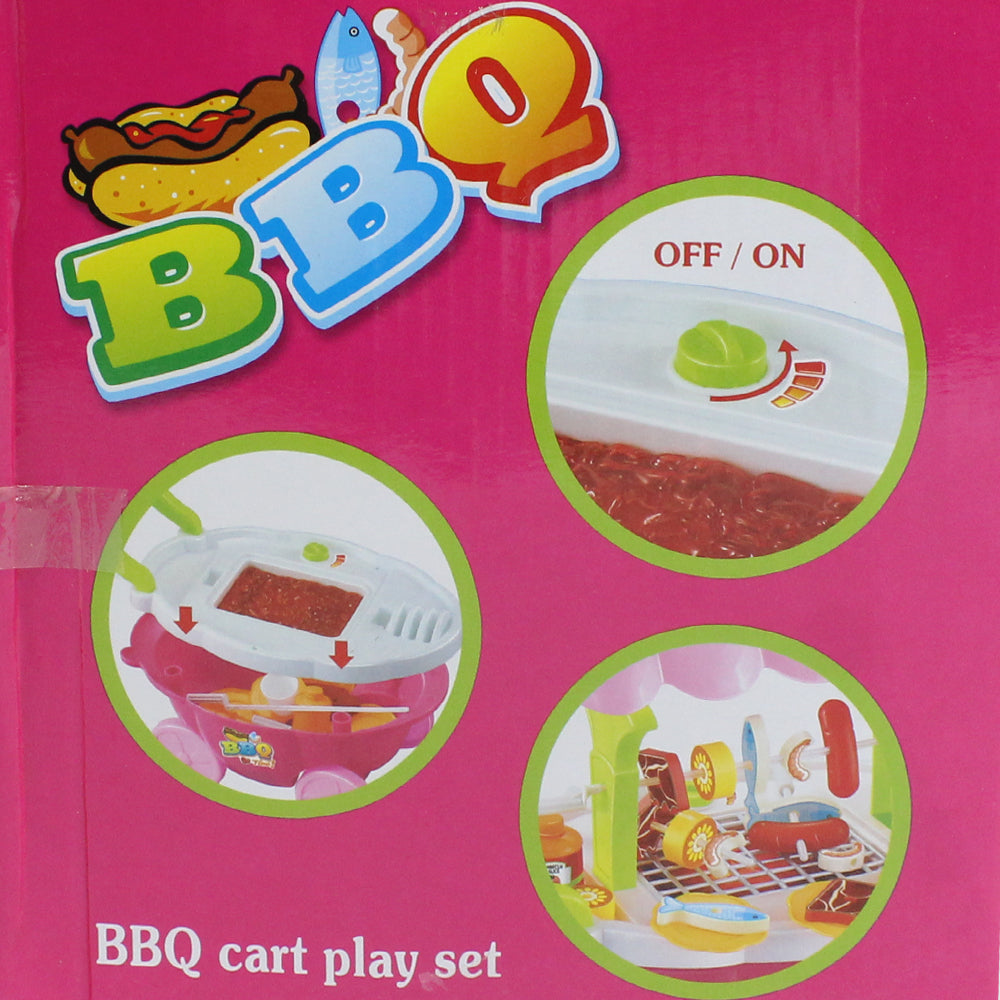 Bbq Cart Play Set 28 Pcs - Ourkids - BBQ