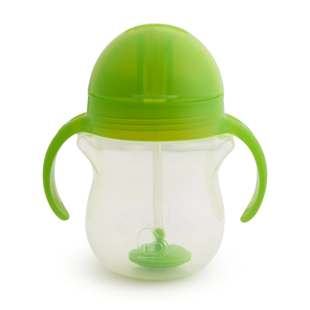 Munchkin Any Angle™ Click Lock Weighted Straw Trainer Cup  7 oz – Green