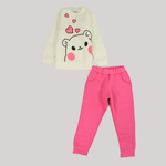 Bear & Hearts Long-Sleeved Fleeced Pajama - Ourkids - Papillion