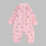 Bear & House Long-Sleeved Baby Footie - Ourkids - Papillion