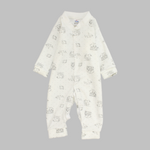 Bear & House Long-Sleeved Baby Footie - Ourkids - Papillion