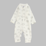 Bear & House Long-Sleeved Baby Footie - Ourkids - Papillion