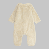 Bear Head Long-Sleeved Fleeced Baby Footie - Ourkids - Bumber