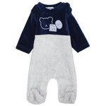 Bear Head Velvet Baby Footie - Ourkids - Bumber