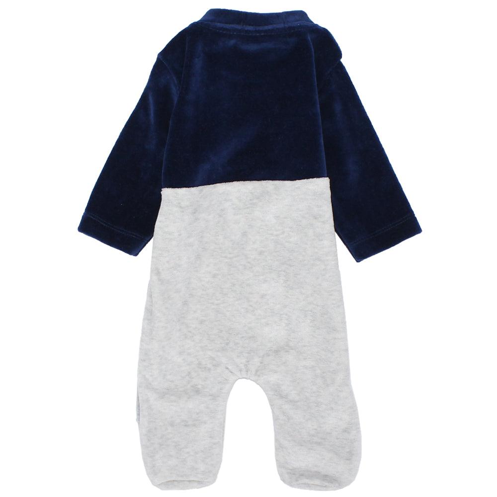 Bear Head Velvet Baby Footie - Ourkids - Bumber