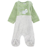 Bear Head Velvet Baby Footie - Ourkids - Bumber