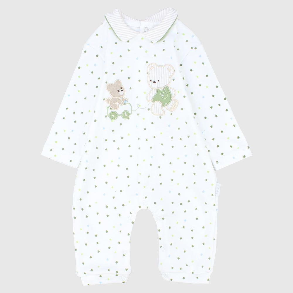 Beary Dotted Long-Sleeved Footless Onesie - Ourkids - Bumber