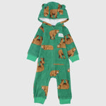 Beary Hooded Footless Onesie - Ourkids - Carter's