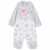 Beary Velvet Baby Footie - Ourkids - Papillion