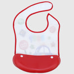 Beep Beep Bib With Silicone Pocket - Ourkids - OKO